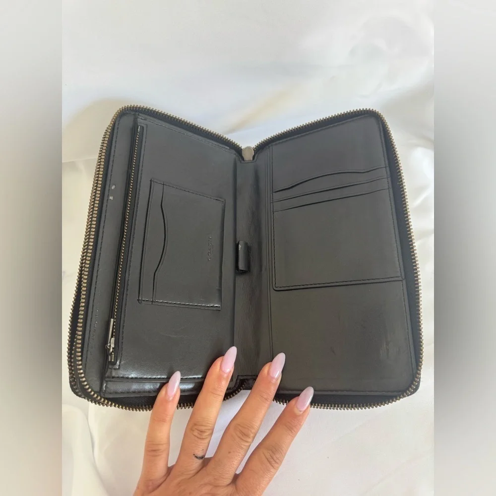 Coach double zip